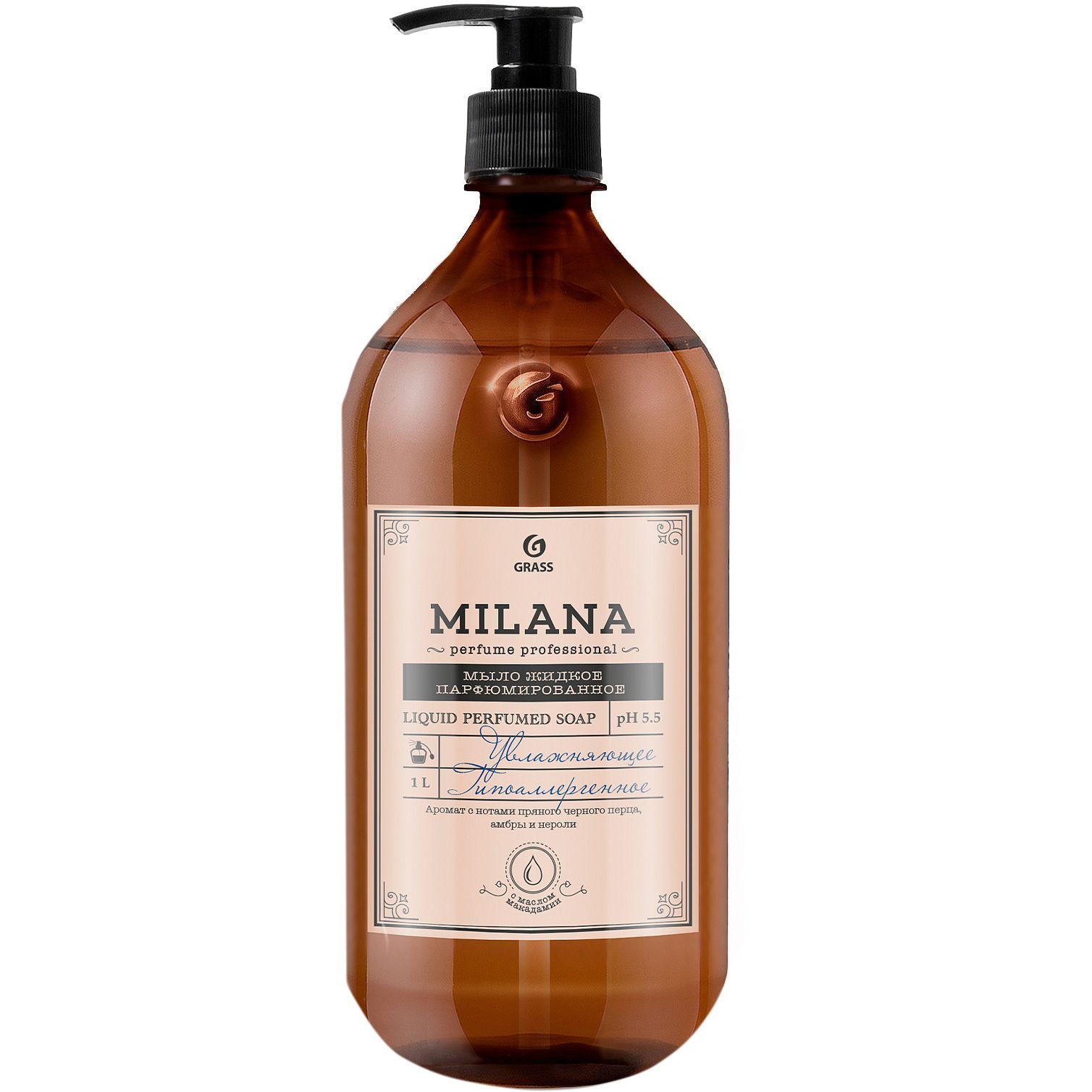 Жидкое парфюмированное мыло Milana Perfume Professional (1000мл) арт.125709