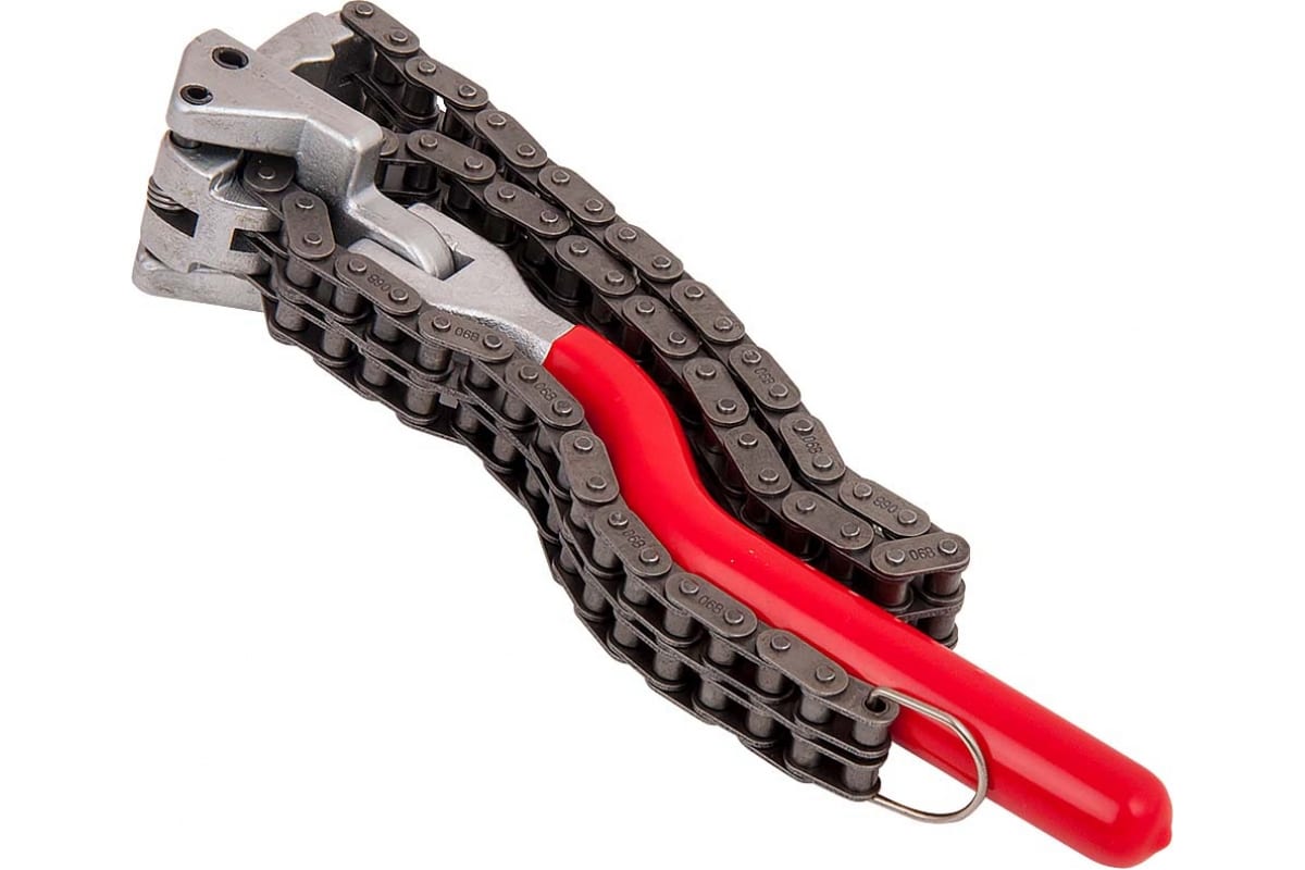 Съемник масляных фильтров цепной до 160мм усиленный "AV Steel"