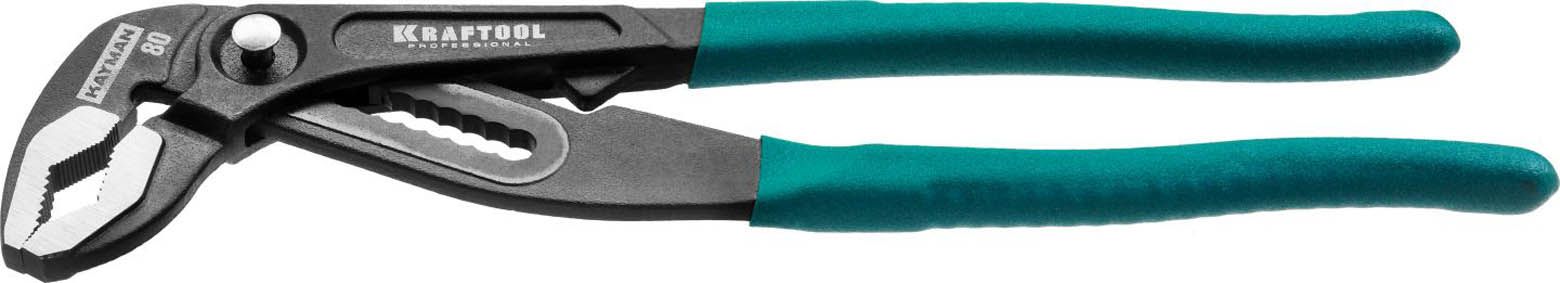 Клещи переставные "KAYMAN", быстрая регулировка, Cr-V, max захват до 80 мм, 300мм, KRAFTOOL