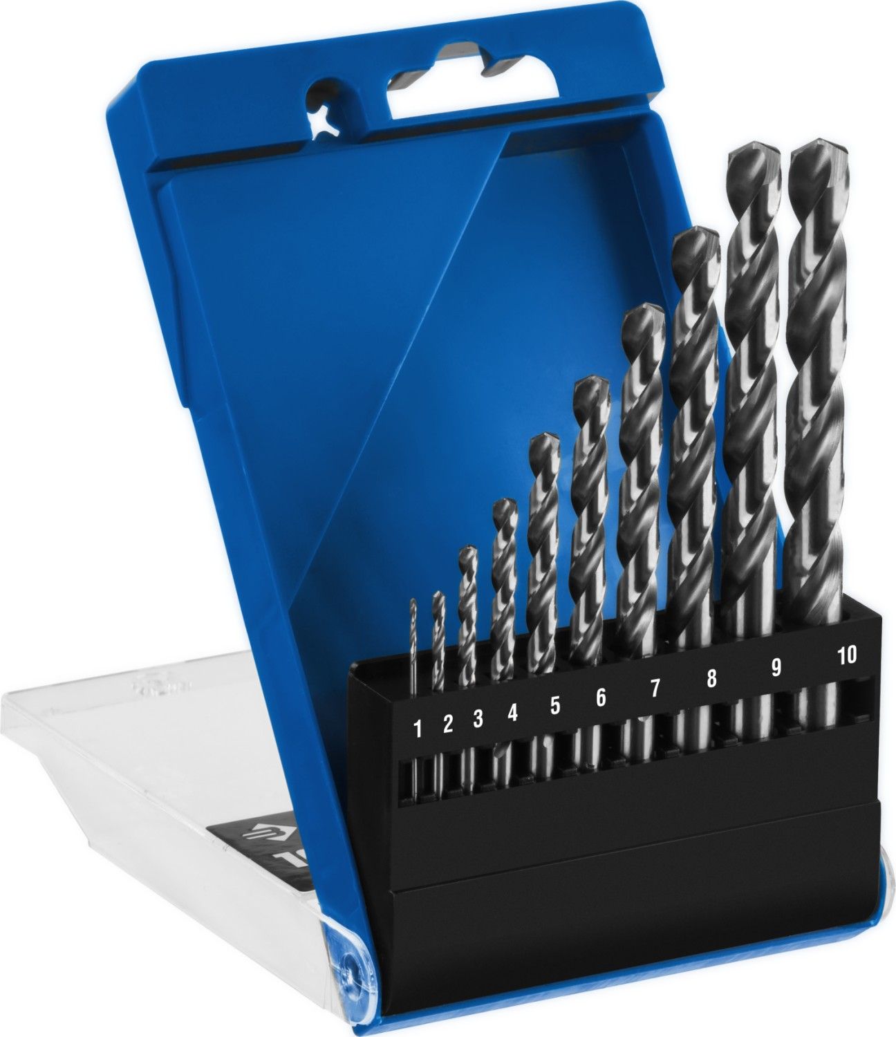 Набор сверл по металлу 10 шт (d=1-10 мм), Проф-А, класс А, сталь Р6М5, ЗУБР Профессионал