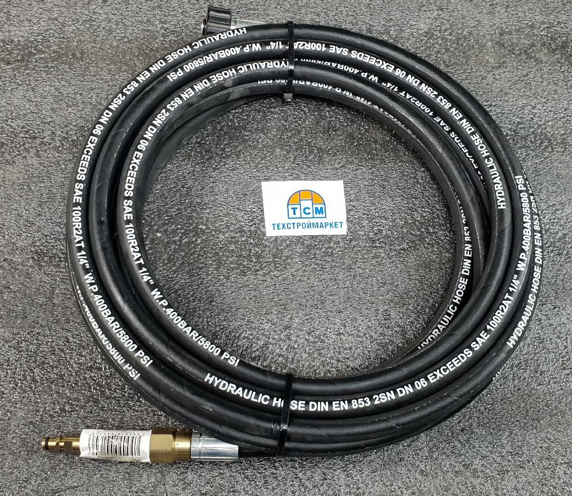 Шланг в/д d=06 Штуцер NEWповоротн* Фитинг (Г) 22х1,5 унив d=06 10 м