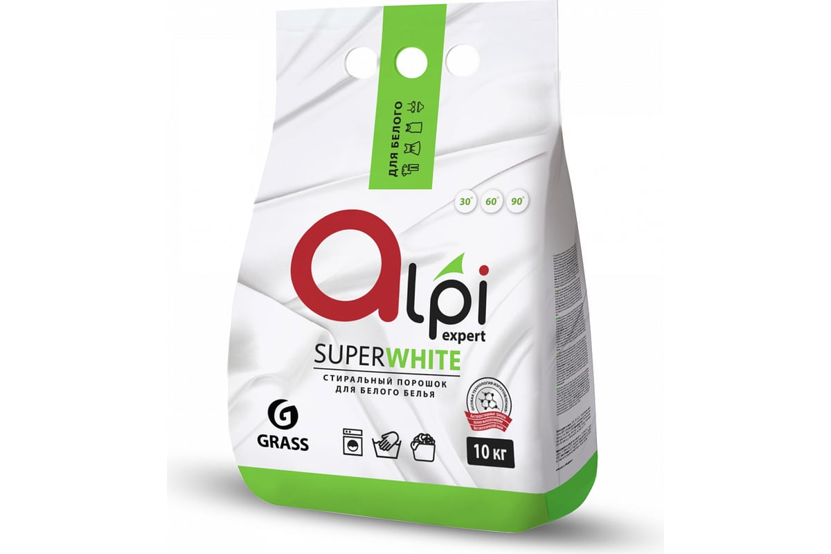 Средство моющее синтетическое порошкообразное Alpi Expert для белого белья 10 кг