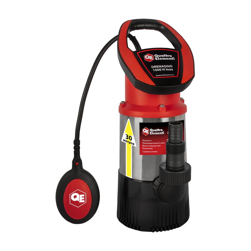 Насос дренажный QUATTRO ELEMENTI Drenaggio 1000 H Inox