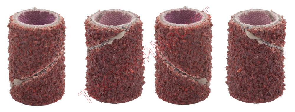 Лента ЗУБР абразивная, P 80, посадка d 6,3, L 12,7мм, 4шт