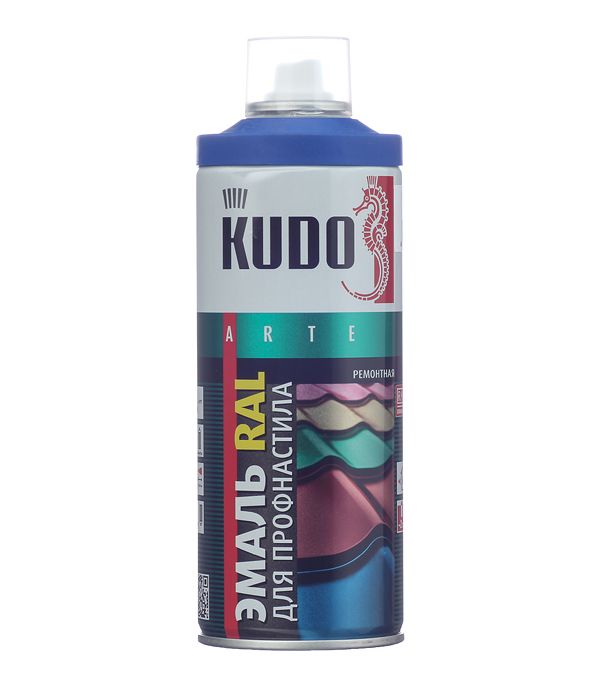 Краска аэрозоль д/м-черепицы Синий (Ral 5005) KUDO 520мл