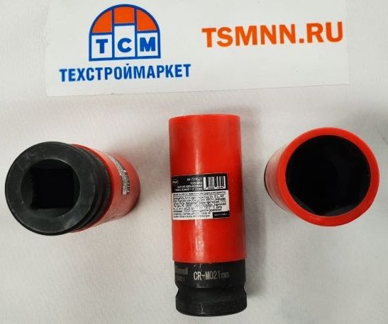 Головка ударная колесная для дисков 1/2" удлиненная тонкостенная 21мм "AV Steel"