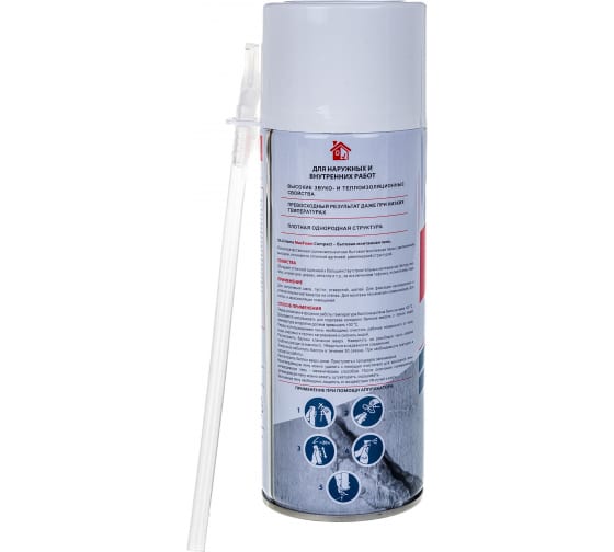Пена всесезонная, бытовая монтажная Home Max Foam Compact , 400 мл Sila 
