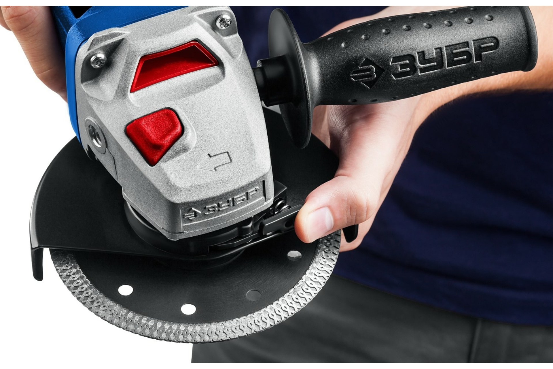 Машина шлифовальная угловая 125 мм, 1500 Вт, регулировка оборотов, серия Профессионал. ЗУБР