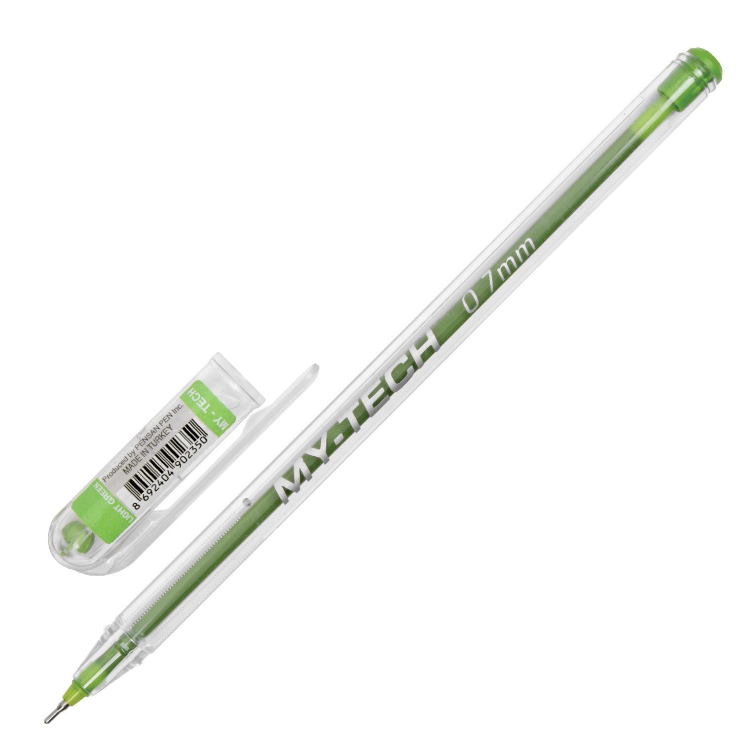 Ручка шариковая масляная PENSAN "My-Tech Colored", палитра ярких цветов АССОРТИ, 0,7 мм, дисплей, 2240, 2240/S60R-8