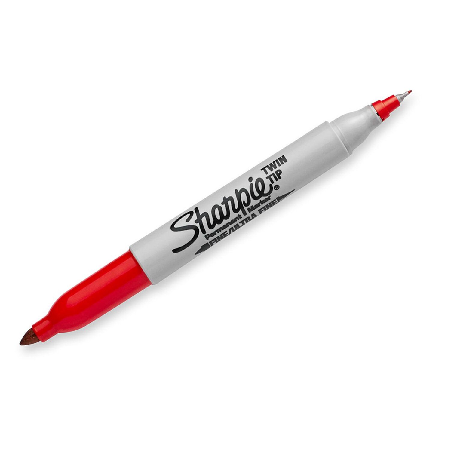 Маркер перманентный двусторонний КРАСНЫЙ SHARPIE "Twin Tip", наконечники 0,9 / 0,5 мм, S0811110