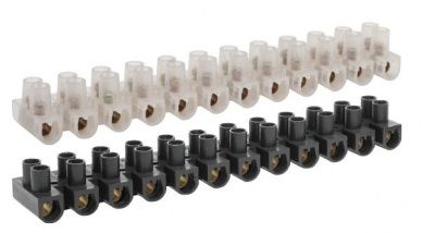 Колодки зажимные винтовые Navigator 71 014 NTB-UPP-S12-15/BL 12пар,15А, сеч.4,0-10,0мм2, черный 1719