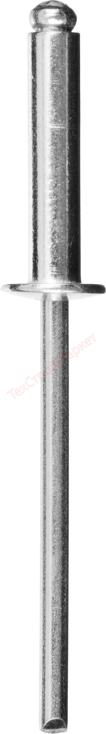 Заклепки алюминиевые, 4,0х12 мм, 30 шт, ЗУБР Профессионал
