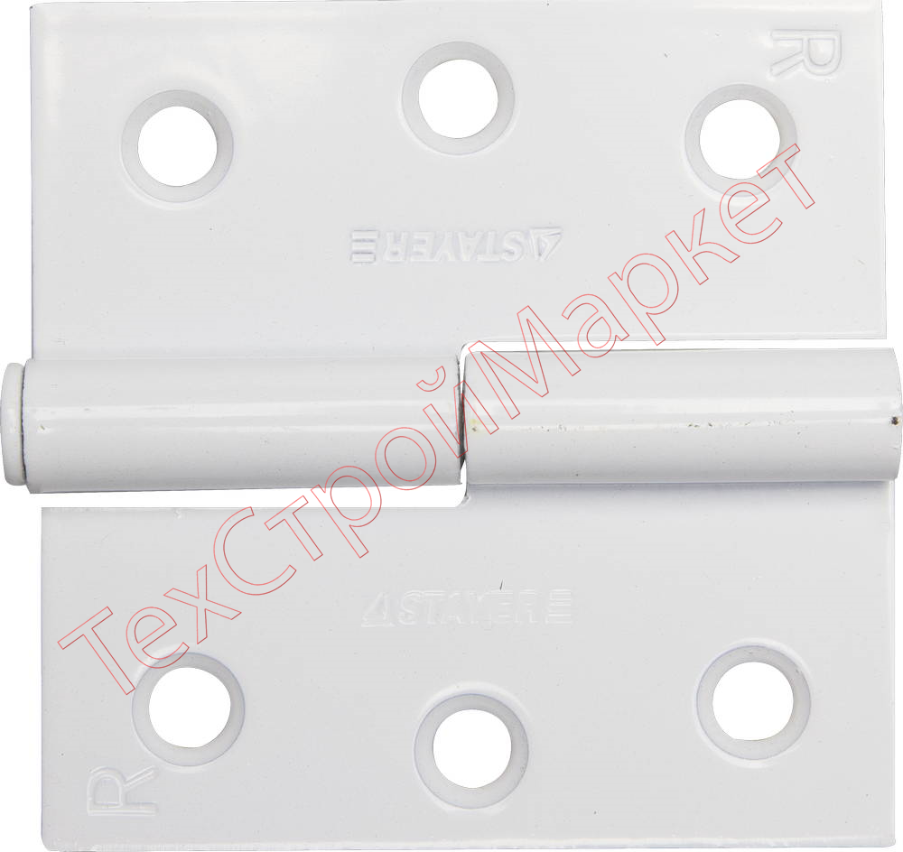 Петля дверная STAYER "MASTER" разъемная, цвет белый, правая, 75мм