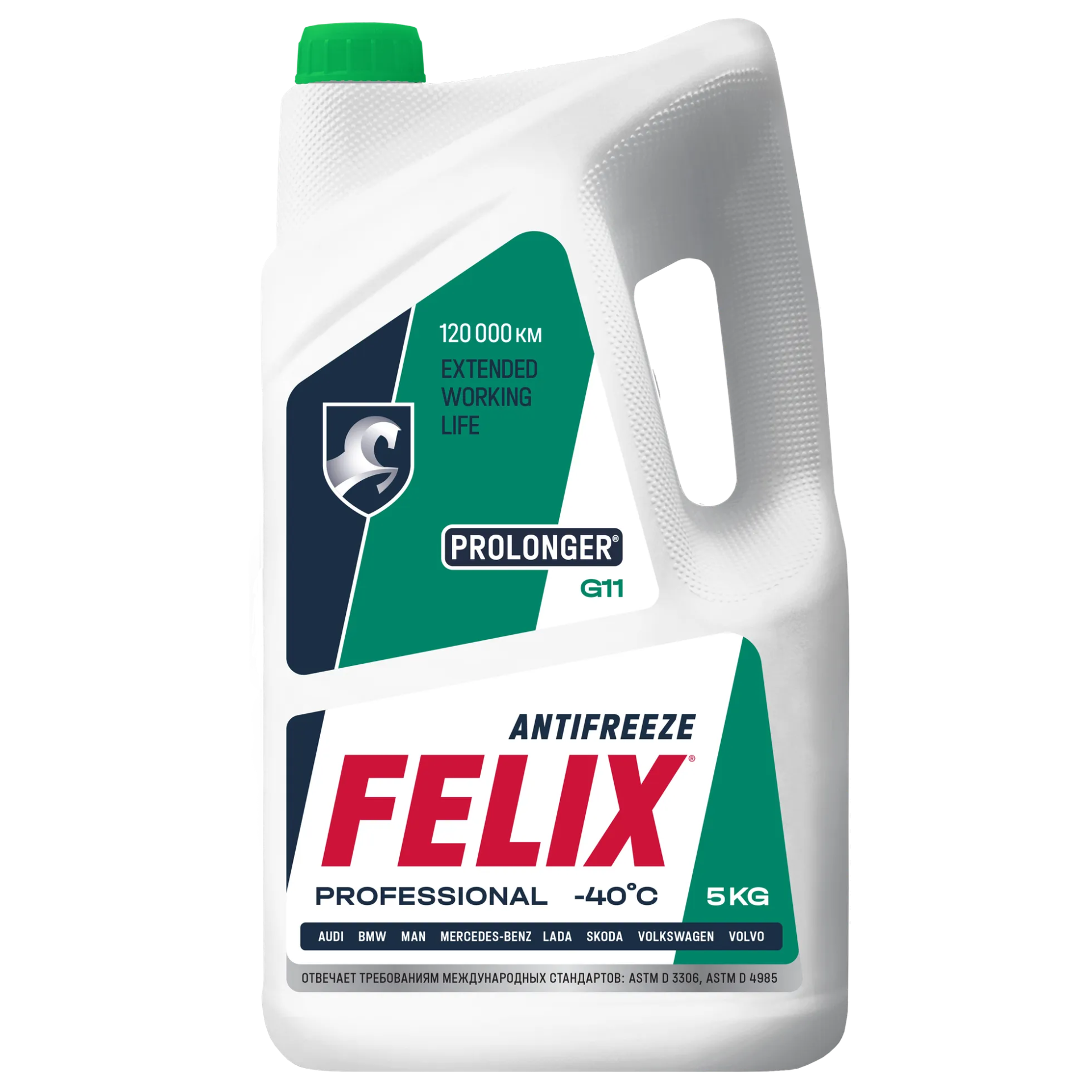 Антифриз G-11 зеленый (5кг) PROLONGER (FELIX)