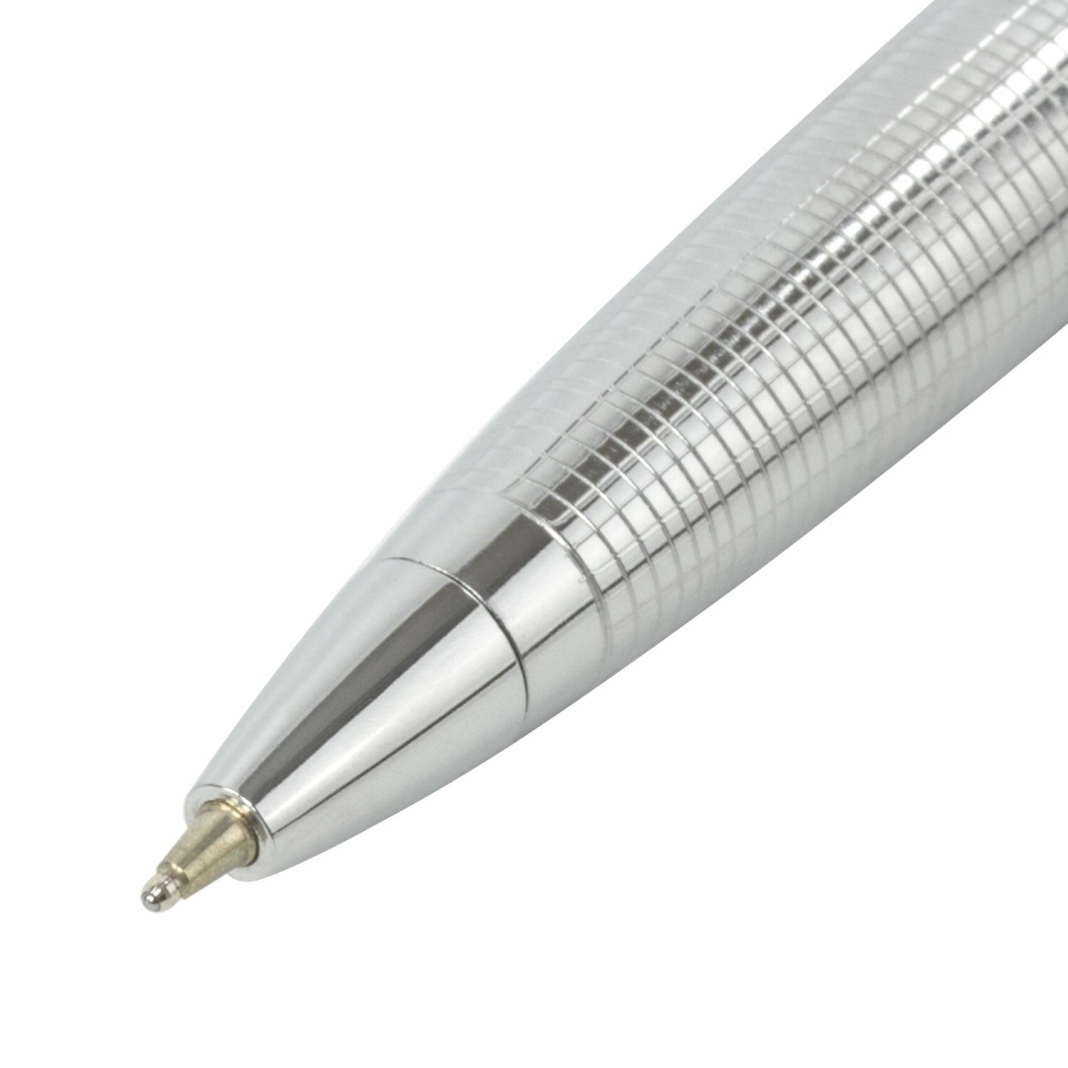 Ручка подарочная шариковая BRAUBERG Sonata, СИНЯЯ, корпус серебристый с черным, линия письма 0,5 мм, 143482