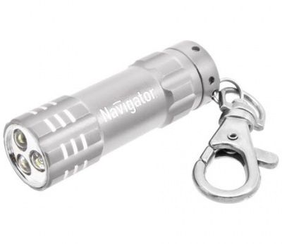 Светодиодный фонарь Navigator 94 969 NPT-KC03-Gr-3LR44 брелок 3LED серый 18849