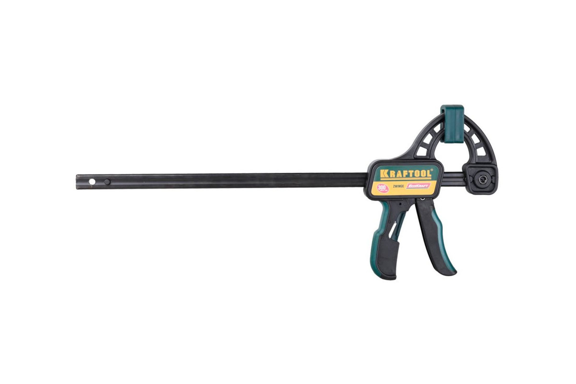 Струбцина "EcoKraft" ручная пистолетная, пластиковый корпус, 600/800мм, 150кгс,KRAFTOOL "EXPERT"