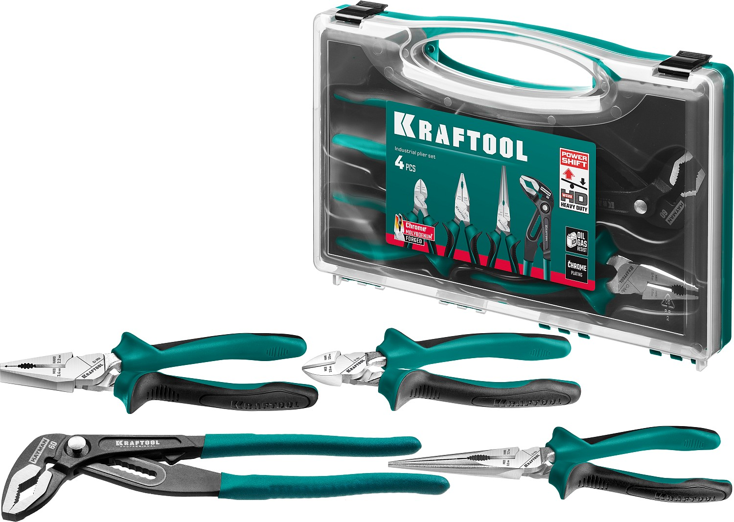 Набор губцевого инструмента 4 шт Kraftool