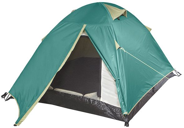 Палатка туристическая 2-х местная с противомоскитной сеткой FIT 1400х2700х1100 мм