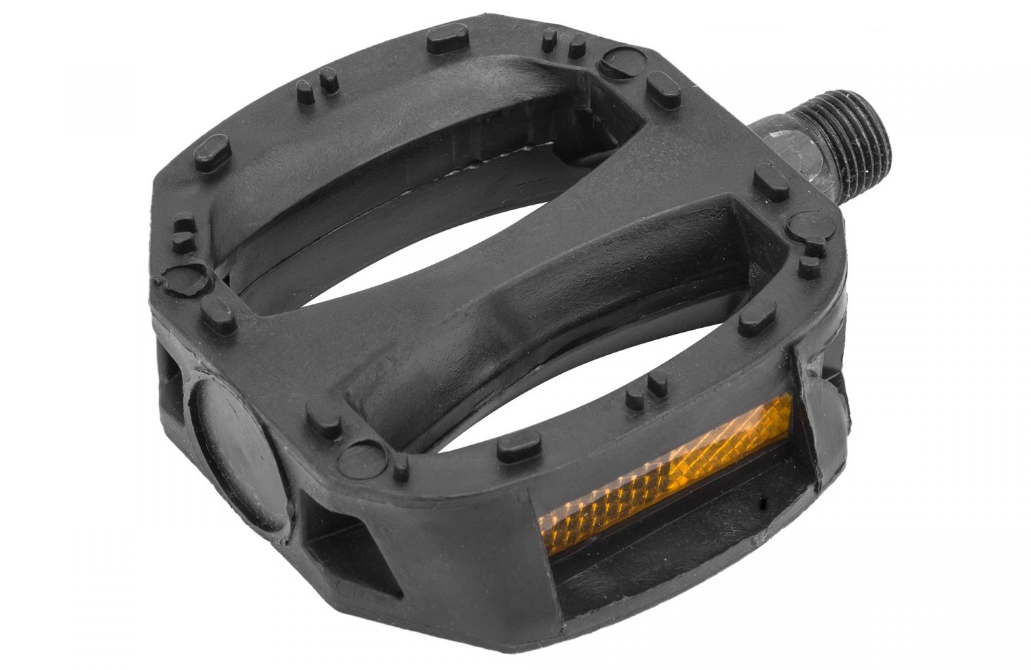 Педали FP-650 FEIMIN, ось 9/16" со светоотражателями, пластиковые чёрные