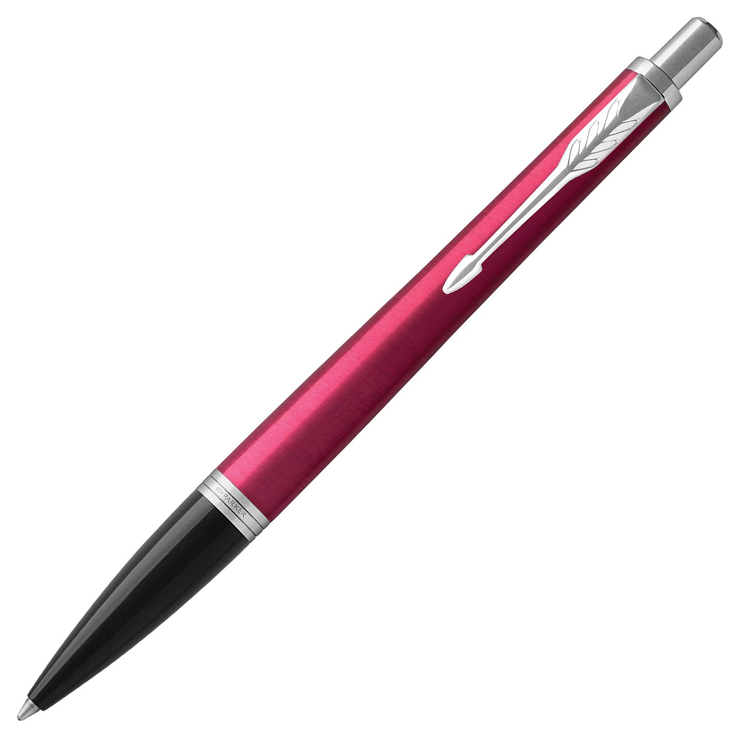 Ручка шариковая PARKER "Urban Core Vibrant Magenta CT", корпус пурпурный глянцевый лак, хромированные детали, синяя, 1931582
