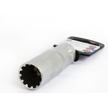 Головка торцевая глубокая универсальная КОБАЛЬТ 1/2", 19 мм, SPLINE Cr-V