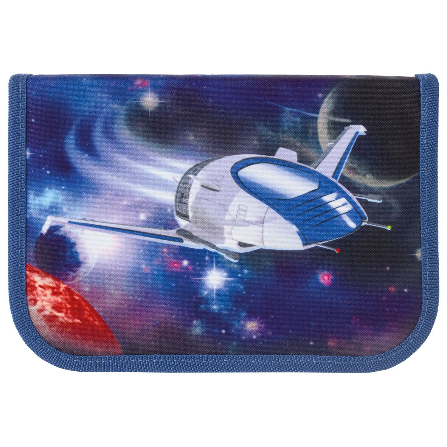 Пенал ЮНЛАНДИЯ by TIGER FAMILY 1 отделение, 1 откидная планка, ткань, "Space adventures", 20х14х4 см, 229990
