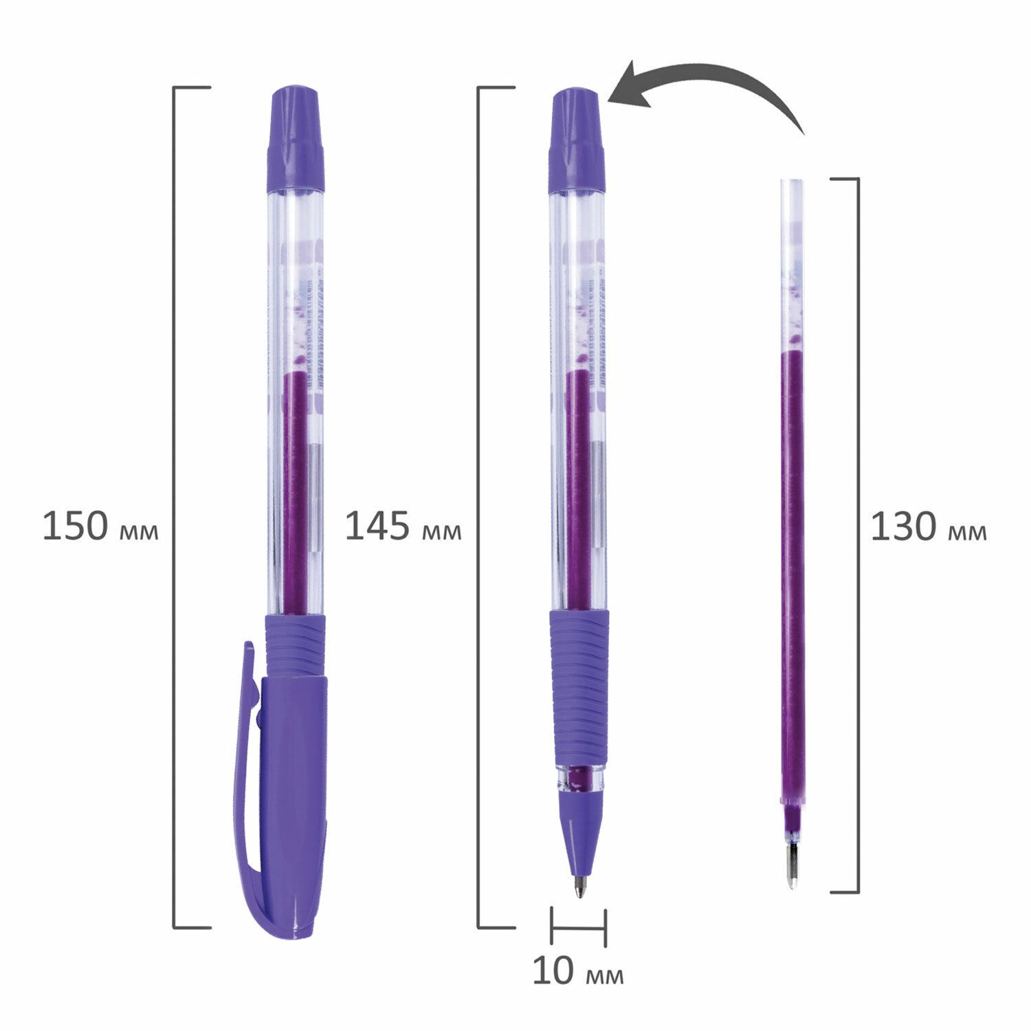 Ручка гелевая PENSAN "Neon Gel", НЕОН АССОРТИ, узел 1 мм, линия письма 0,5 мм, дисплей, 2290/S