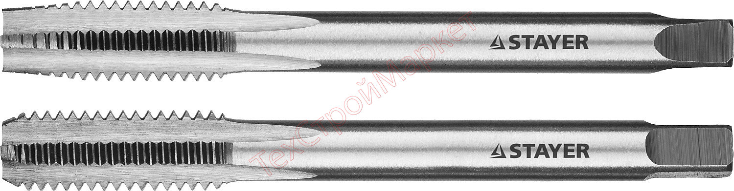 Комплект метчиков STAYER "MASTER", сталь 9ХС, М8х1,25, 2 шт