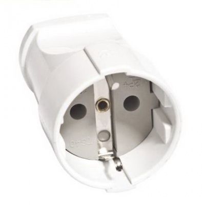 Гнездо штепсельное UNIVersal с/з бел.16А 250В А102 А102