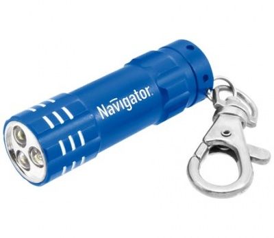 Светодиодный фонарь Navigator 94 972 NPT-KC03-B-3LR44 брелок 3LED синий 18852