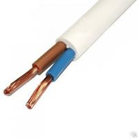 Кабель ПВС 2*4,0 белый ККЗ ГОСТ