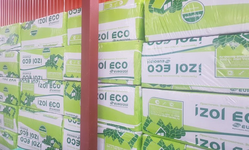 Утеплитель базальтовый Изол ECO 1000*600*100мм 4шт (2,4м2)