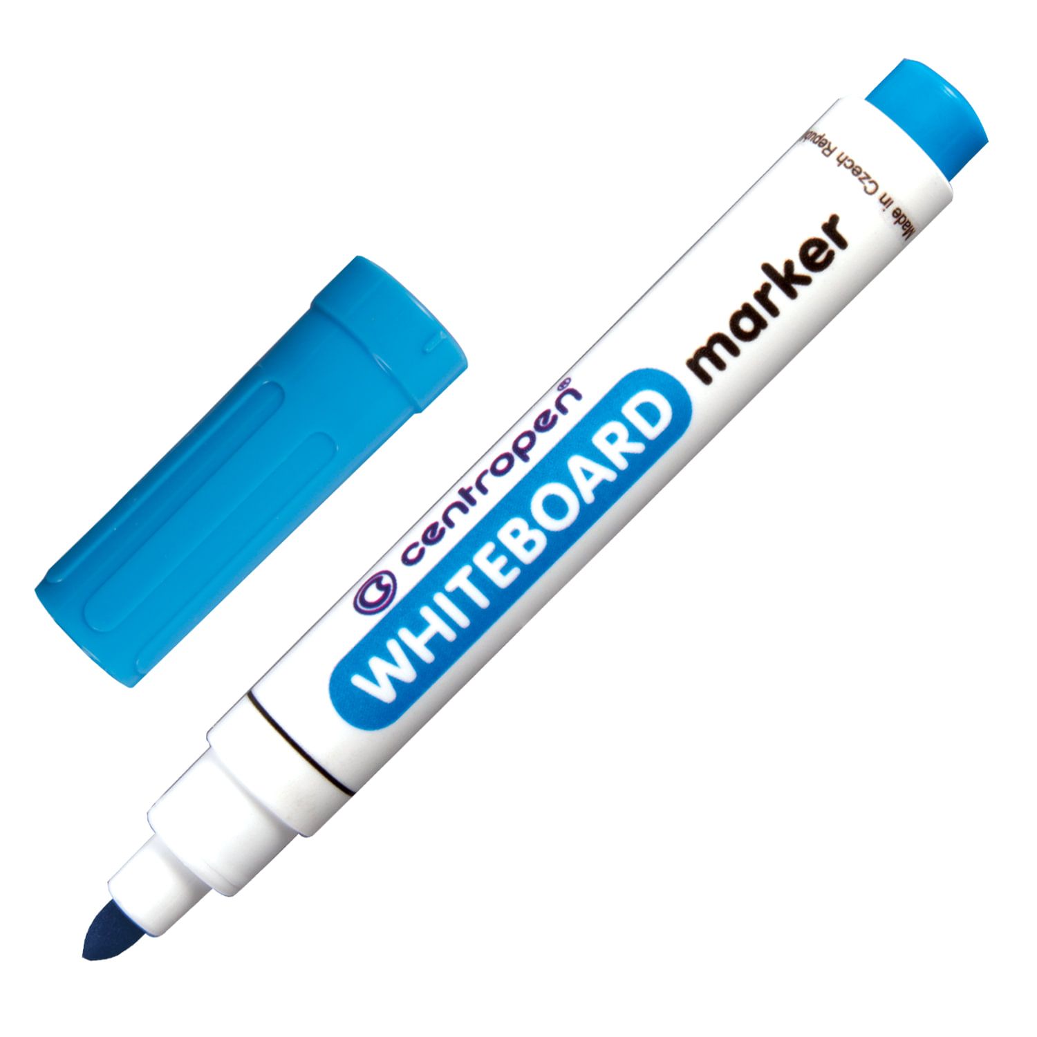 Маркер стираемый для белой доски ГОЛУБОЙ, CENTROPEN "Dry-Wipe", 2,5 мм, 8559, 5 8559 0117
