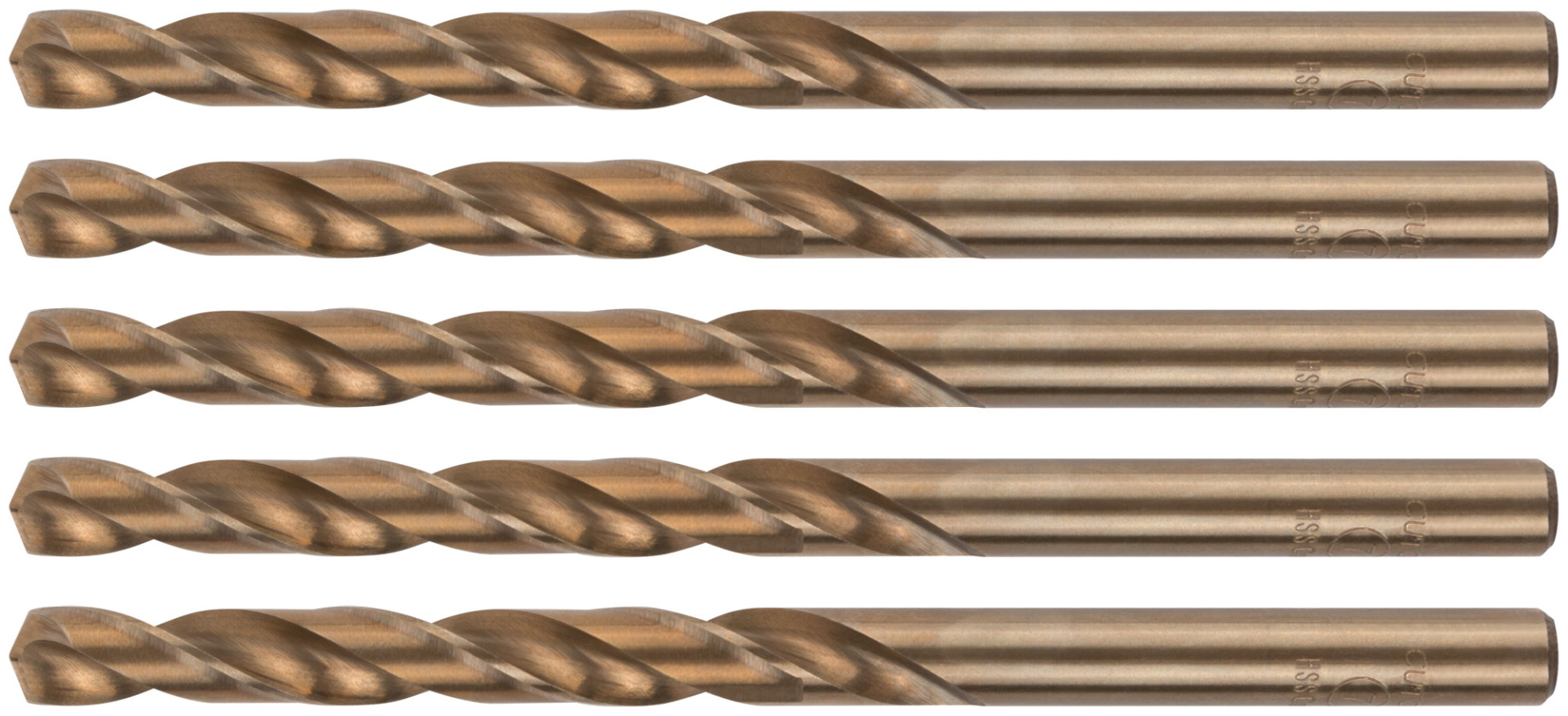 Сверло по металлу Profi с кобальтом 5%, 9 x 125 мм (5 шт) Cutop