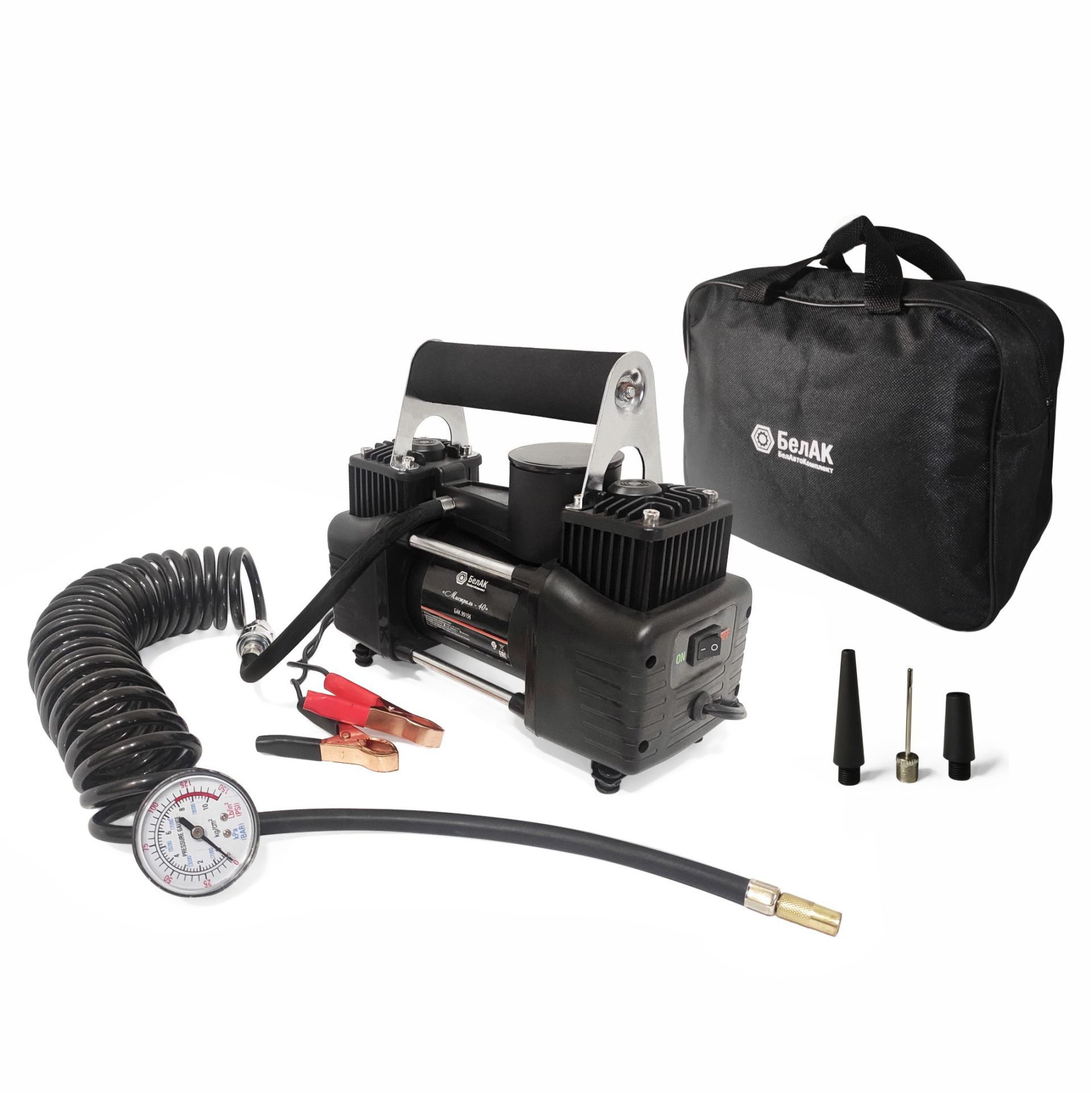 Компрессор для накачки шин «БелАК» Мистраль - 40 12V, 65 л/мин.