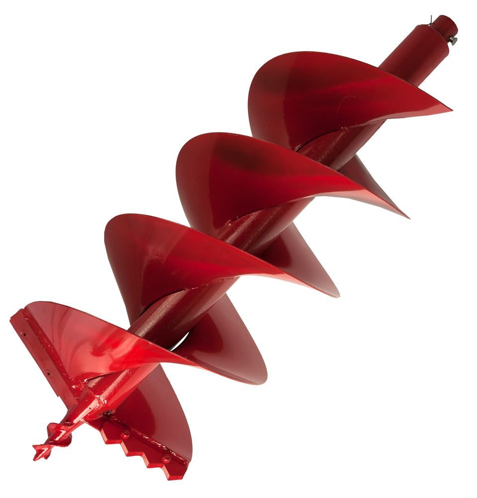 Шнек двухзаходный для грунта мотобура 200 х 800 мм, DDE