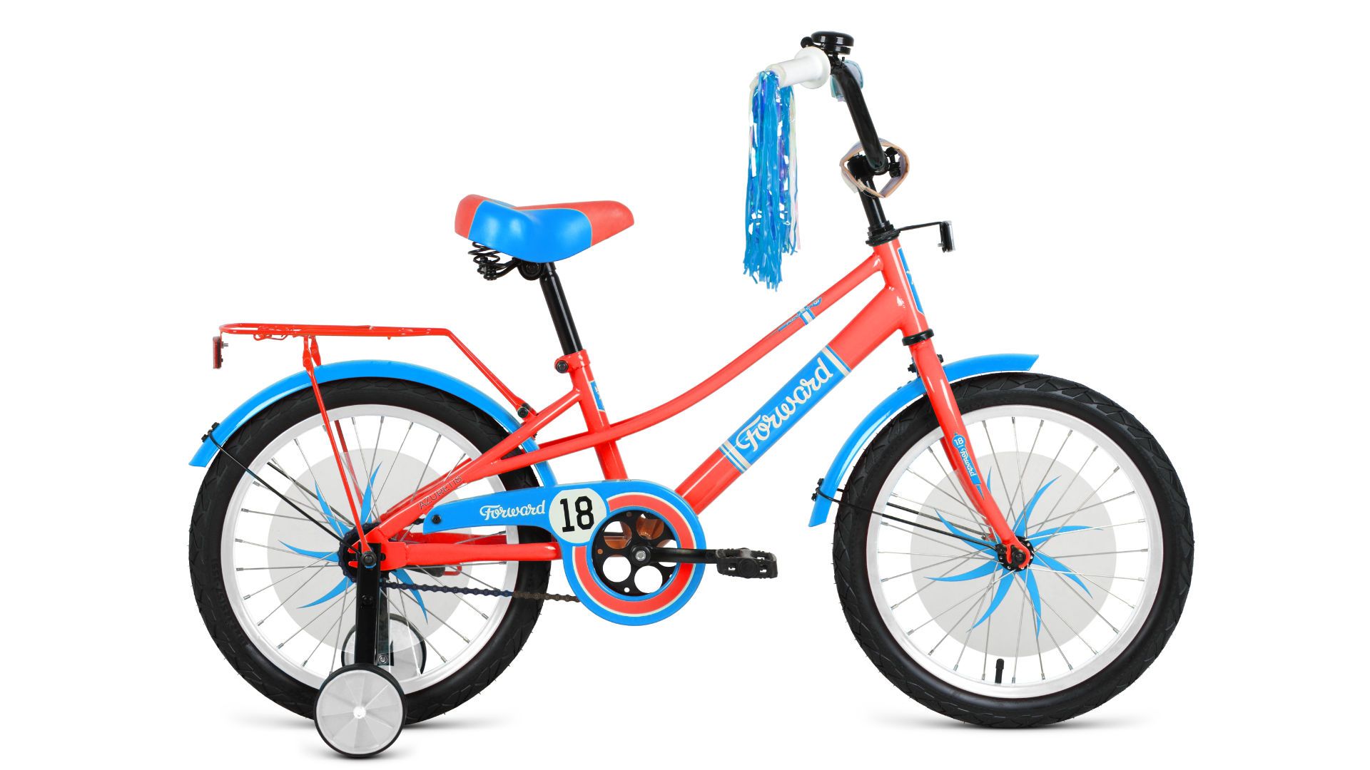 Велосипед Forward AZURE 20 20" (рост 10.5") 2020-2021, коралловый/голубой, 1BKW1C101002