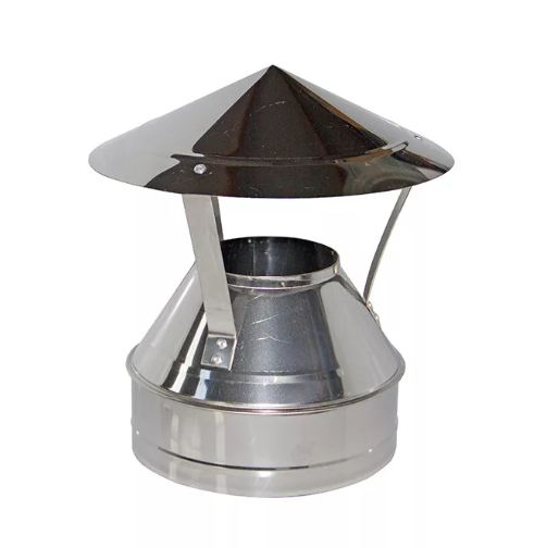 Оголовок Дымоходофф d-115/200  (Нерж/0,5мм/ст.430/Нерж/0,5) Конденсат