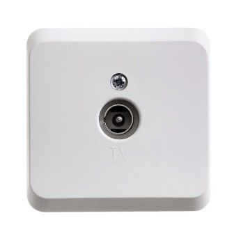 Розетка TV 1-местная Schneider Electric Этюд TVA-002b 0.7B коннектор ОП белый