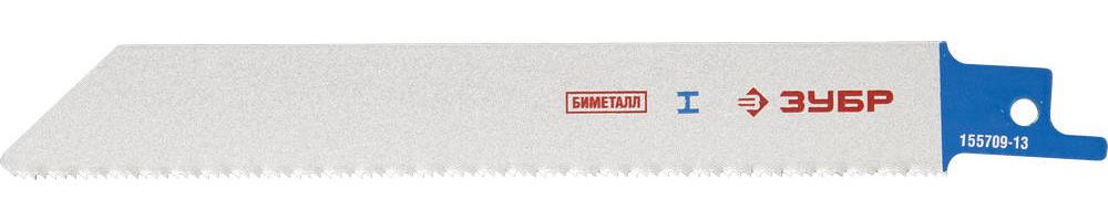Полотно для сабельной эл.ножовки,тонколист,профил металл,нерж. сталь,цв. металл 130/1,4мм ЗУБР "ЭКСПЕРТ" S922EF Bi-Met