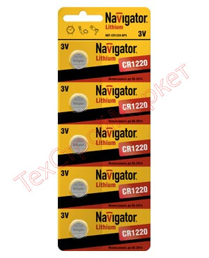 Элемент питания Navigator 94 778 NBT-CR1220-BP5 литиевые 17463