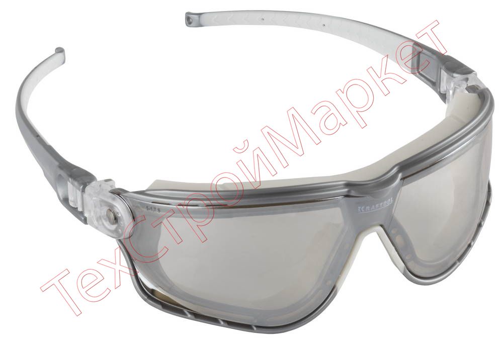 KRAFTOOL SG-5H Прозрачные,очки защитные открытого типа, двухкомпонетные регулируемые дужки, непрямая вентиляция.