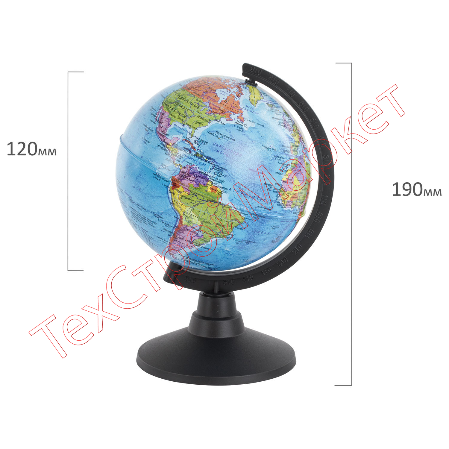 Глобус политический Globen Классик, диаметр 120 мм, К011200002