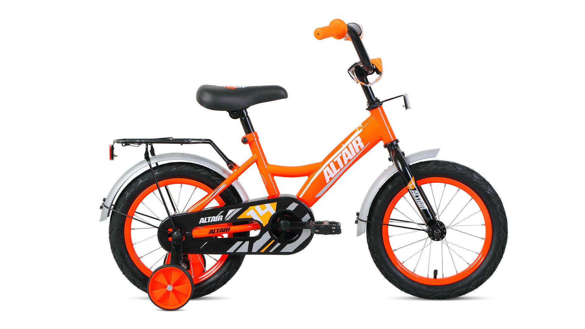 Велосипед ALTAIR KIDS 14 14"  2020-2021, ярко-оранжевый/белый, 1BKT1K1B1005
