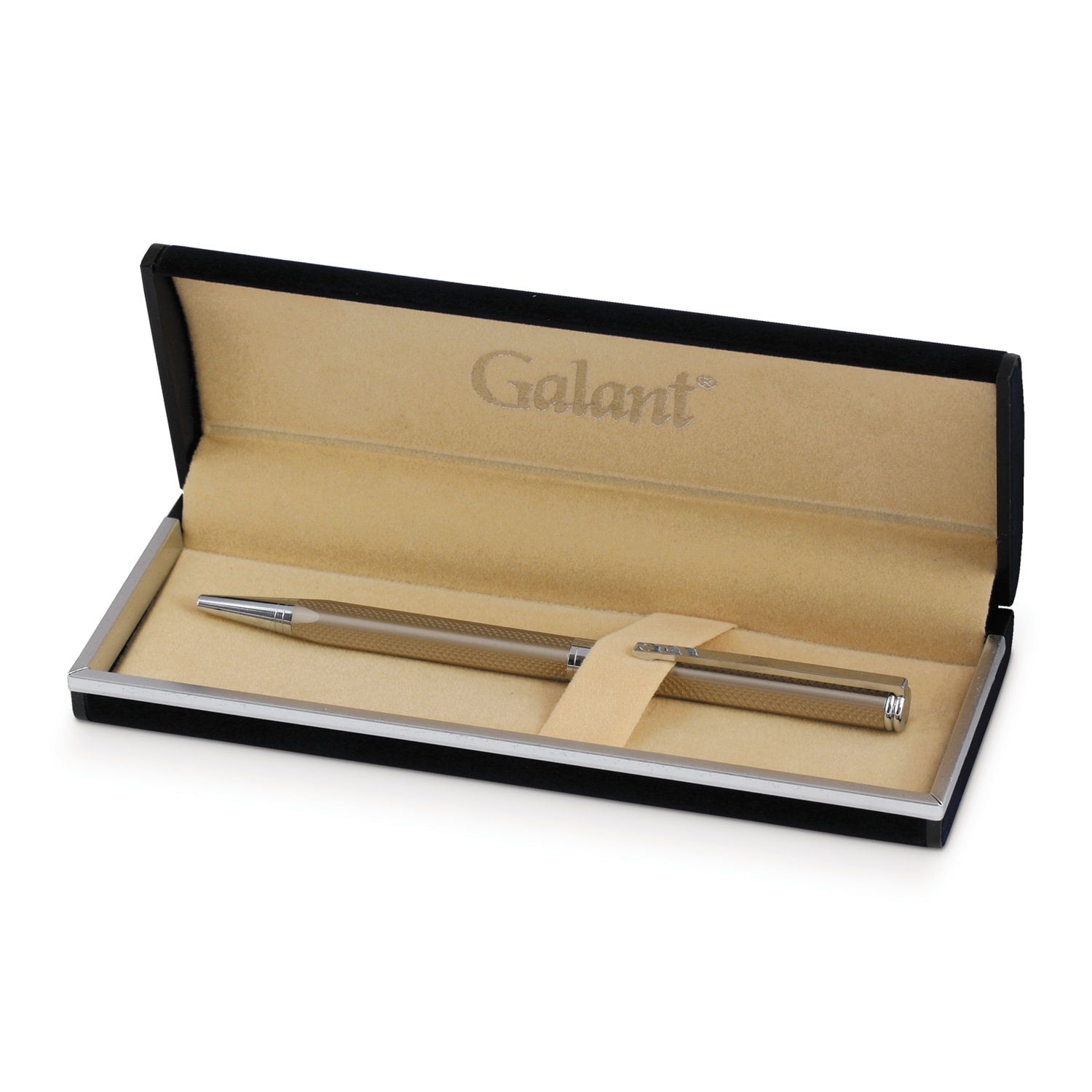 Ручка подарочная шариковая GALANT "Stiletto Chrome", тонкий корпус, серебристый, хромированные детали, пишущий узел 0,7 мм, синяя, 140528