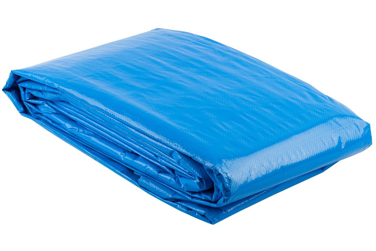 Тент-полотно ЗУБР "ЭКСПЕРТ" 12552-06-10 универс трехслойный,из тканого полимера высокой плотности 120 г/м3,с люверсами,водонепрониц,6мх10м