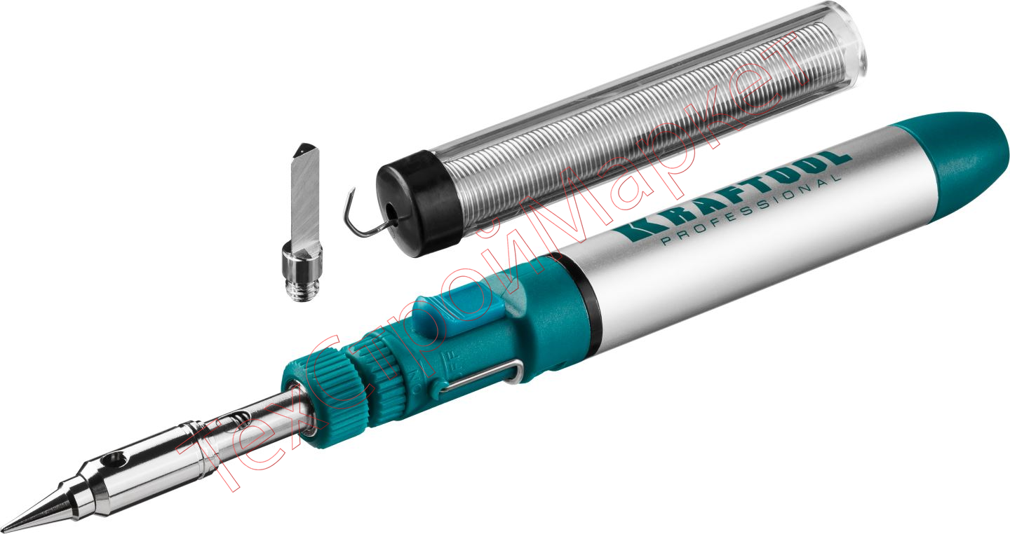 Паяльник газовый 3в1, регулировка пламени, 1300С, KRAFTOOL,55504-H3