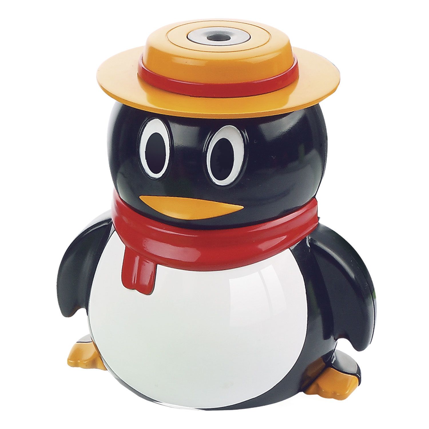 Точилка электрическая BRAUBERG "Пингвин", питание от USB/4 батареек АА, 223569