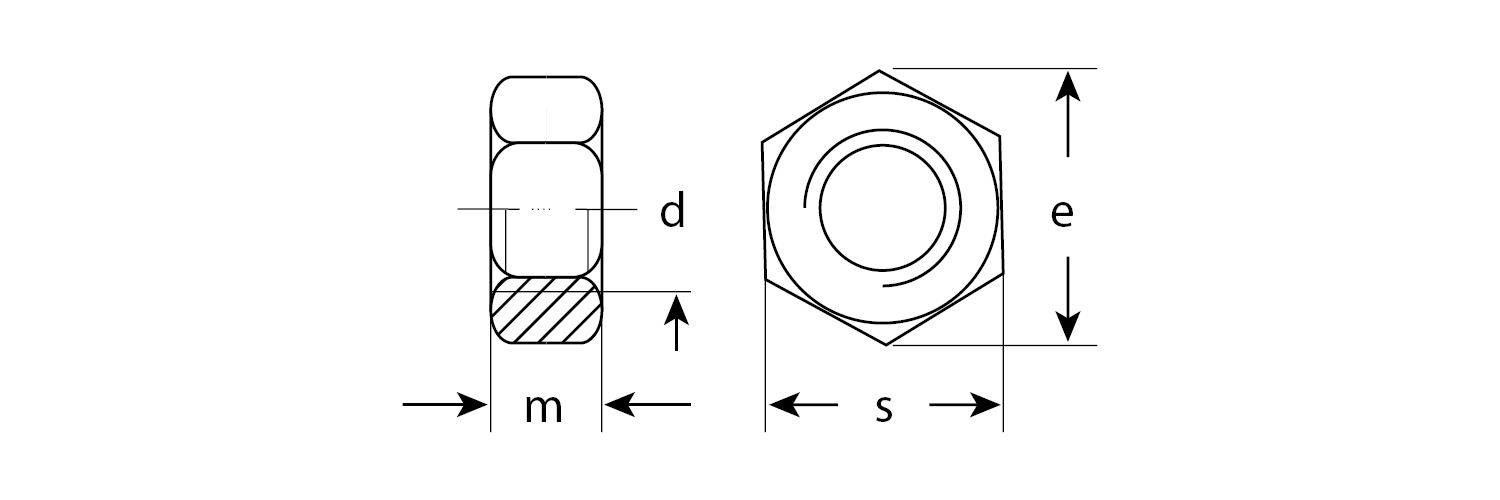 Гайка ГОСТ 5927-70, M8, 10 шт, кл. пр. 6, оцинкованная, ЗУБР